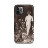 Naked Man Entering Cave - Wilhelm Von Gloeden Phone Case Iphone 11 Pro / Matte Iphone Case Vintage Art Wilhelm Gloeden, Mana Vision