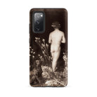 Naked Man Entering Cave Wilhelm Von Gloeden Samsung Case, Galaxy S20 Fe / Matte, Smartphone Case Vintage Style Nude Figure Dog