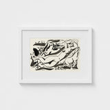 Naked Woman & Two Horses with the Sea - Leo Gestel Art Print / Canvas, Gestel’s, Beckons Prints