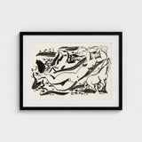 Naked Woman & Two Horses with the Sea - Leo Gestel Art Print / Canvas, Gestel’s, Beckons Prints