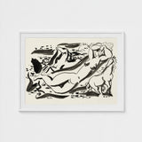 Naked Woman & Two Horses with the Sea - Leo Gestel Art Print / Canvas, Gestel’s, Beckons Prints