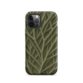Natural Branch Pattern - Iphone Case, 12 Pro / Matte, Mobile Phone Cases, Toby Leon