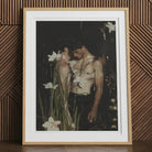 Nature / Nurture - Gay Seduction Rendezvous Art Print, 12x16’’ / 31x41cm / Natural Frame / 2’’ Matboard, Framed Art Print Two Shirtless Men
