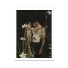 Nature / Nurture Gay Seduction Rendezvous Art Print, 18x24’’ / 46x61cm / Unframed, Two Shirtless Men Garden