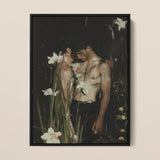 Nature / Nurture - Impresión artística Gay Seduction Rendezvous / Lienzo, 12x16’’ / 31x41cm / Marco negro, obra visual de pósters e impresiones, Toby Leon