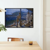 Naval Bath House - Eugene Jansson Framed Canvas, Framed Painting Nude Figures