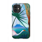 Neapolitan Song - Joseph Stella Iphone Case, 12 Mini / Matte, Phone Case Tropical Beach Scene Palm Fronds White