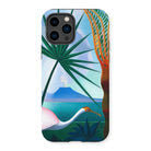 Neapolitan Song - Joseph Stella Iphone Case, 14 Pro / Matte, Iphone Case Tropical Beach Scene White Heron Palm