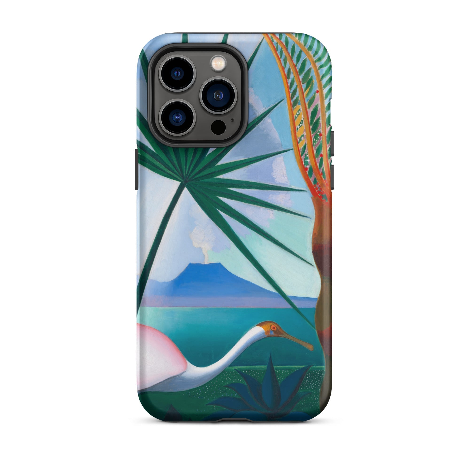 Neapolitan Song Joseph Stella Iphone Case, 14 Pro Max / Matte, Phone Case Tropical Bird Scene