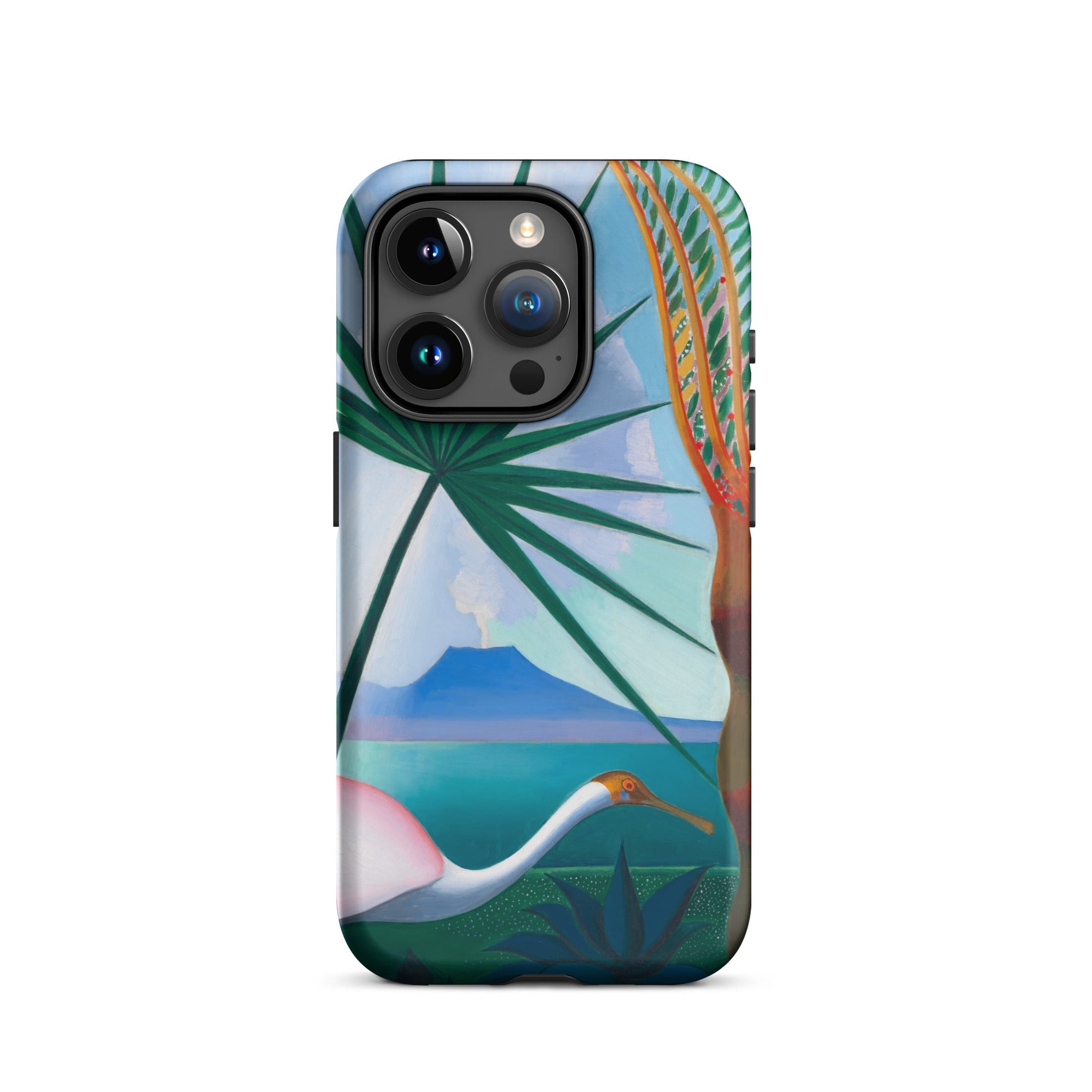 Neapolitan Song Joseph Stella Iphone Case, 15 Pro / Matte, Phone Case Tropical Bird Design