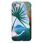 Neapolitan Song Joseph Stella Iphone Case, 8 / Matte, Phone Case Tropical Beach Scene Palm Fronds Flamingo