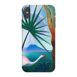 Neapolitan Song - Joseph Stella Iphone Case, x / Matte, Phone Case Tropical Scene White Heron Among Palm