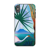 Neapolitan Song - Joseph Stella Iphone Case, Xs Max / Matte, Phone Case Tropical Beach Scene Palm Fronds White