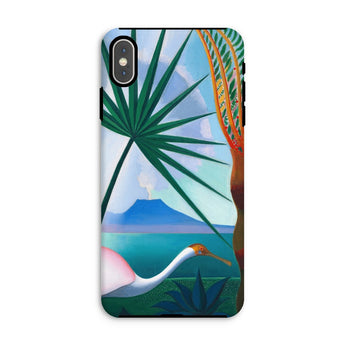 Neapolitan Song - Joseph Stella Iphone Case, Xs Max / Matte, Phone Case Tropical Beach Scene Palm Fronds White