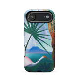 Neapolitan Song - Joseph Stella Phone Case Iphone 17 Air / Matte Google Pixel 7 Tropical Flamingo Volcano, Electric Stillness, Lush,