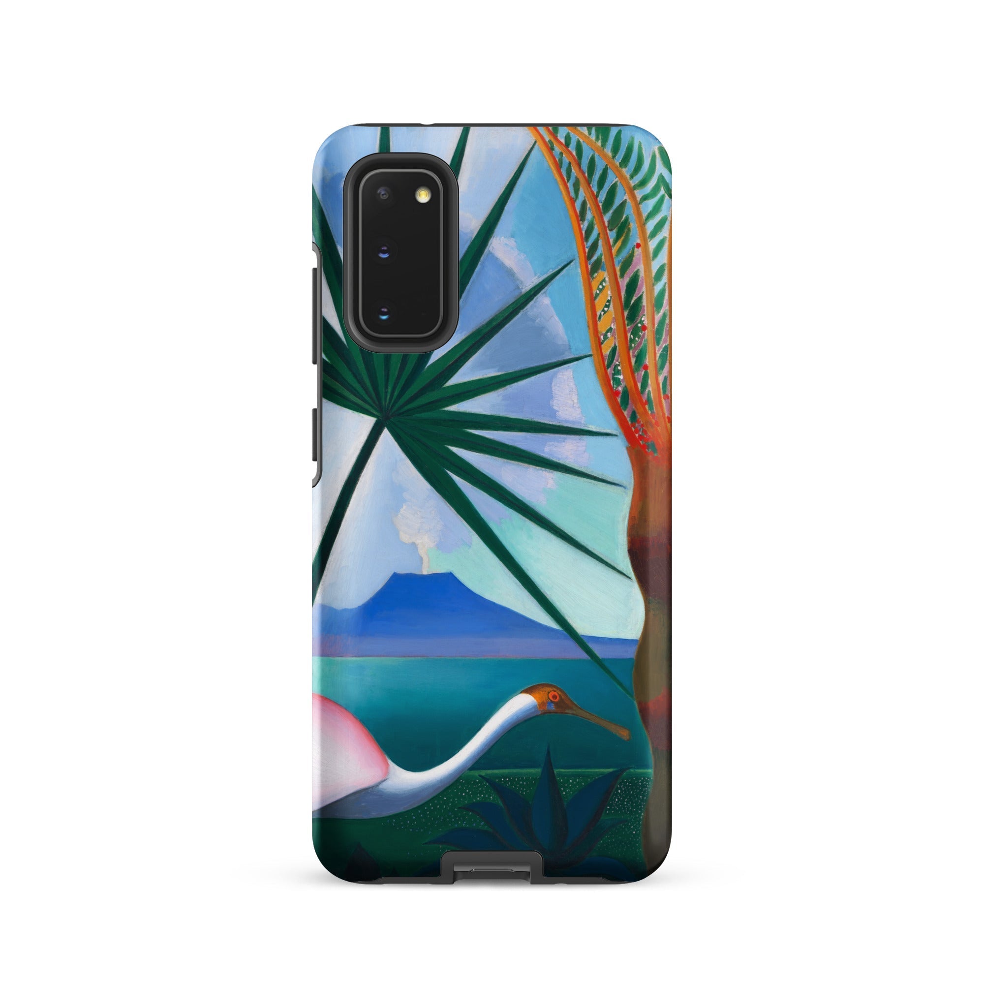 Neapolitan Song Joseph Stella Samsung Case, Galaxy S20 / Matte, Phone Case Vibrant Nature Scene Bird Palm Fronds