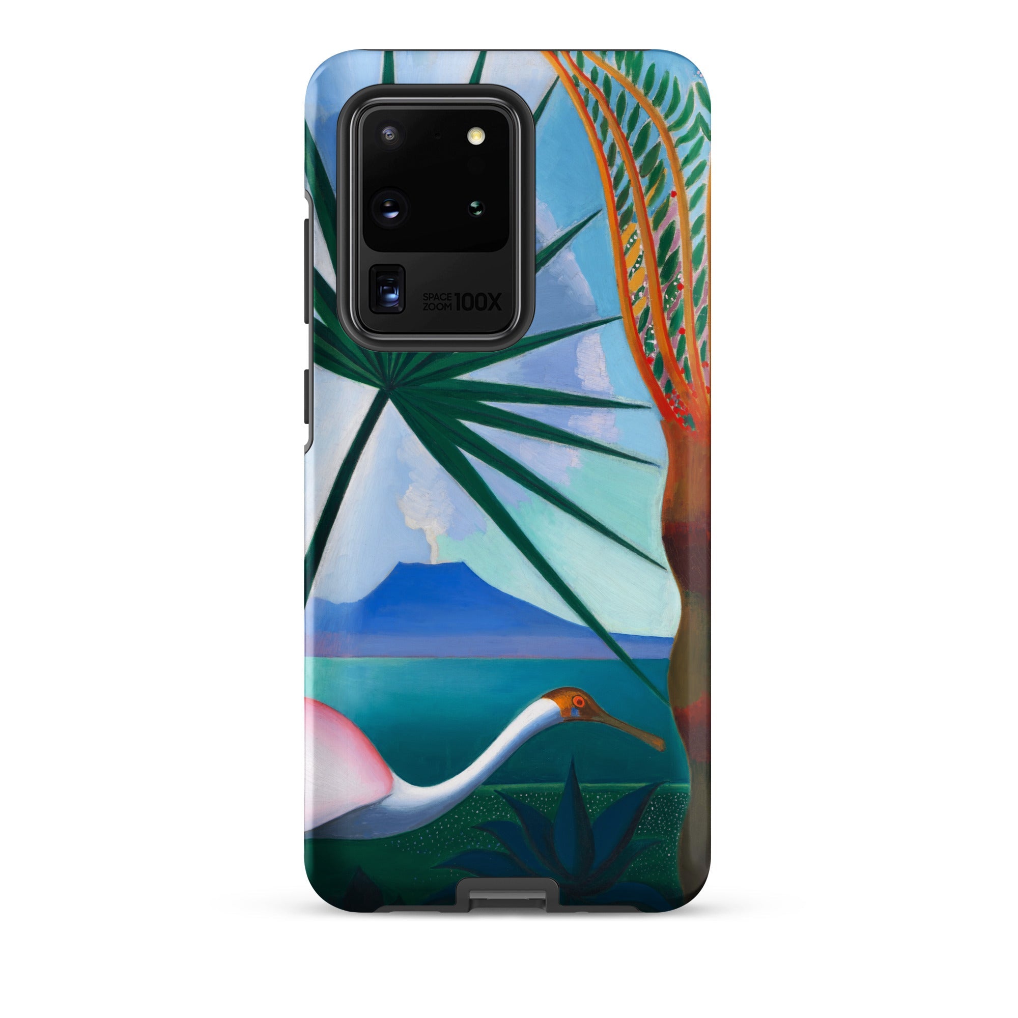 Neapolitan Song Joseph Stella Samsung Case, Galaxy S20 Ultra / Matte, Smartphone Case Tropical Landscape Design