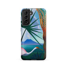 Neapolitan Song Joseph Stella Samsung Case, Galaxy S21 / Matte, Smartphone Case Tropical Landscape Painting Bird Palm Tree
