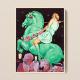 Night of the Amazons - Ludwig Hohlwein Art Print / Canvas, 12x16’’ / 31x41cm / Natural Frame, Posters Prints & Visual Artwork, Toby Leon