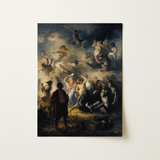 Night on Bald Mountain - Illarion Pryanishnikov Art Print / Canvas, 12x16’’ / 31x41cm / Unframed / no Border, Posters Prints & Visual