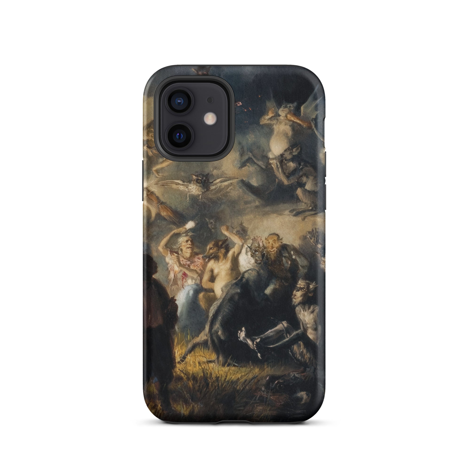 Night on Bald Mountain Illarion Pryanishnikov Iphone Case, 12 / Matte, Black Smartphone Case Detailed Painting Mythical Creatures Figures