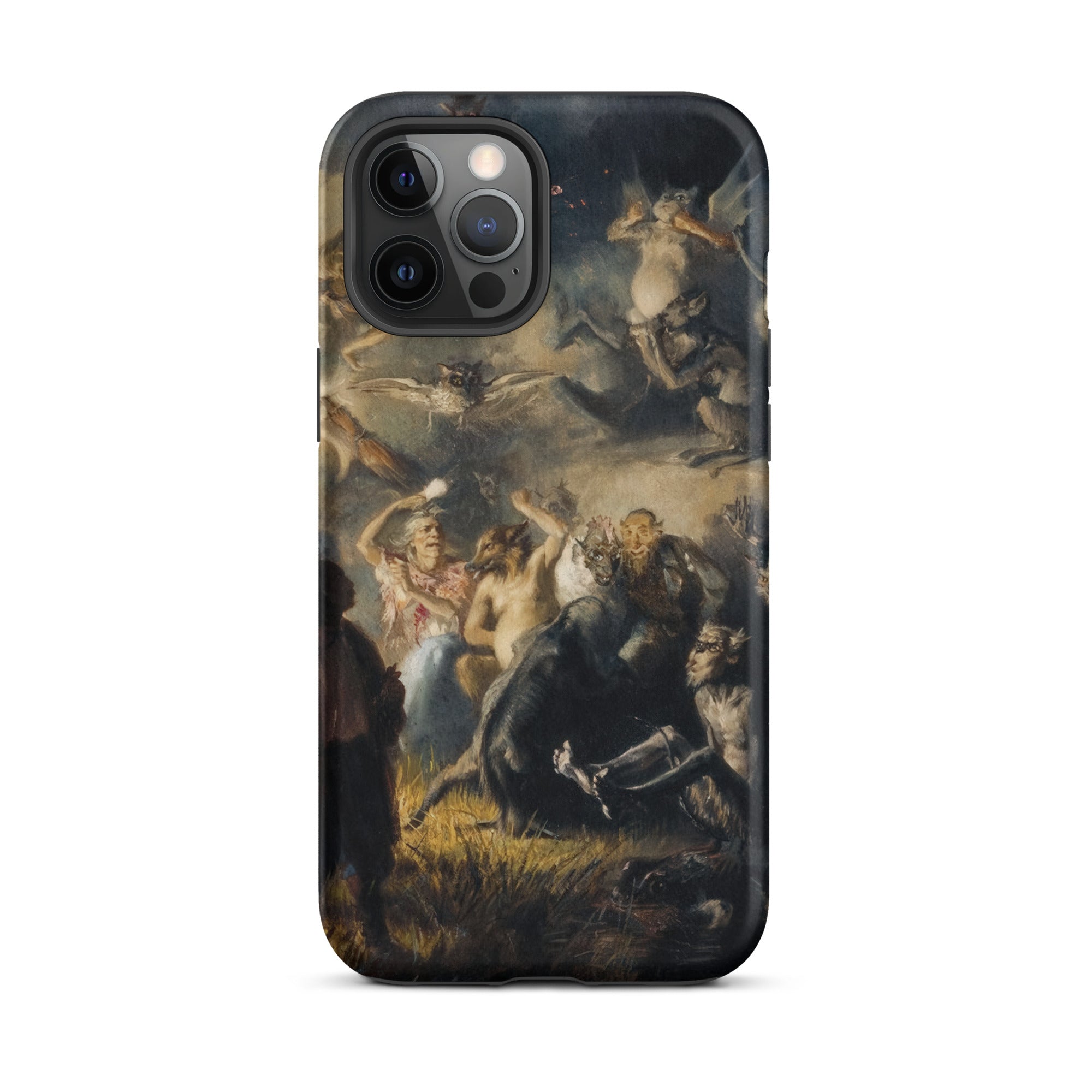 Night on Bald Mountain Illarion Pryanishnikov Iphone Case, 12 Pro Max / Matte, Black Iphone Case Classical Painting Fantastical Creatures