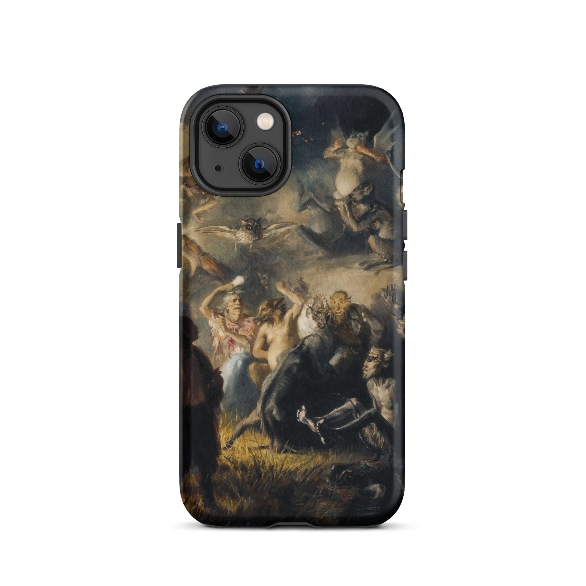 Night on Bald Mountain Illarion Pryanishnikov Iphone Case, 13 / Matte, Black Smartphone Case Detailed Painting Chaotic Scene Mythical
