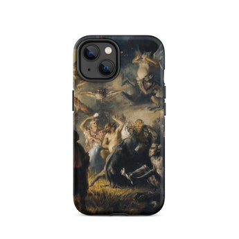 Night on Bald Mountain - Illarion Pryanishnikov Iphone Case, 14 / Matte, Black Phone Case Dark Chaotic Painting Mythological Figures