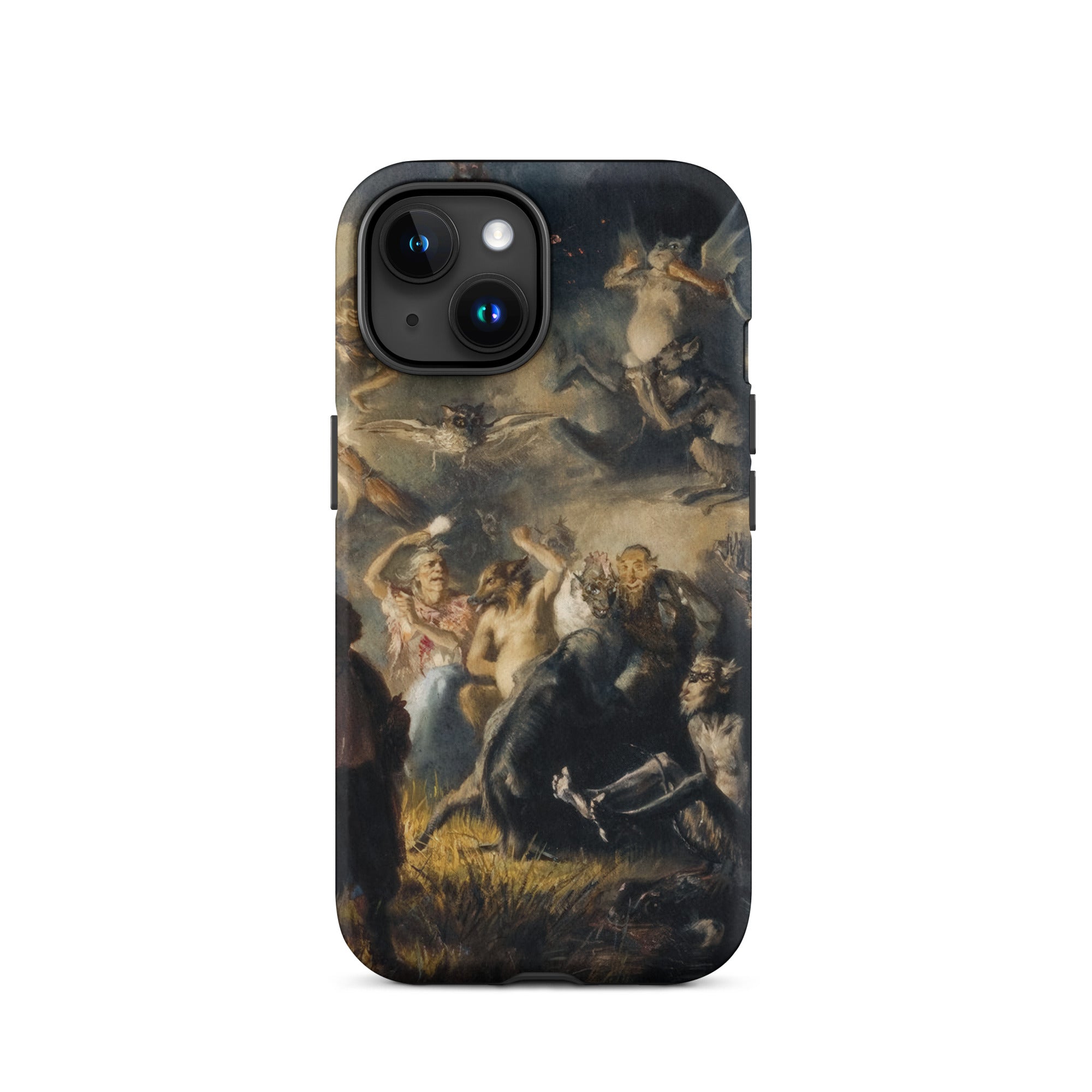 Night on Bald Mountain Illarion Pryanishnikov Iphone Case, 15 / Matte, Black Smartphone Case Classical Painting Witch’s Sabbath