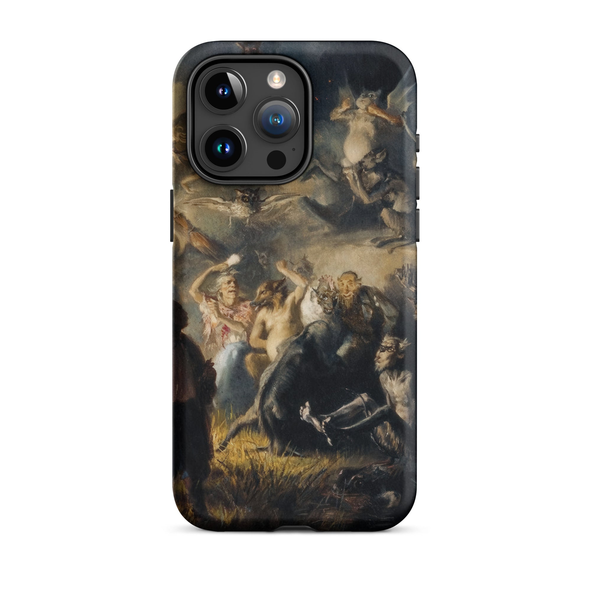 Night on Bald Mountain Illarion Pryanishnikov Iphone Case, 15 Pro Max / Matte, Iphone Case Dark Classical Painting Chaotic Scene Multiple