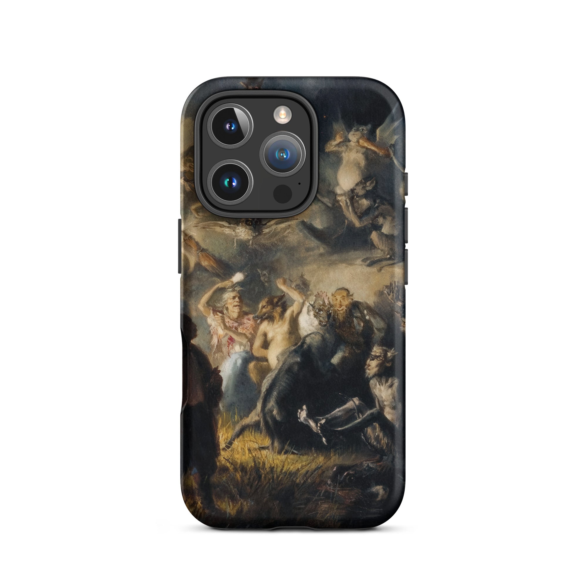Night on Bald Mountain Illarion Pryanishnikov Iphone Case, 16 Pro / Matte, Iphone Case Classical Painting Chaotic Scene Figures Creatures