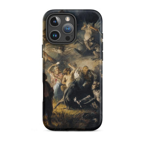 Night on Bald Mountain - Illarion Pryanishnikov Iphone Case, 16 Pro Max / Matte, Smartphone Case Dark Historical Painting Design