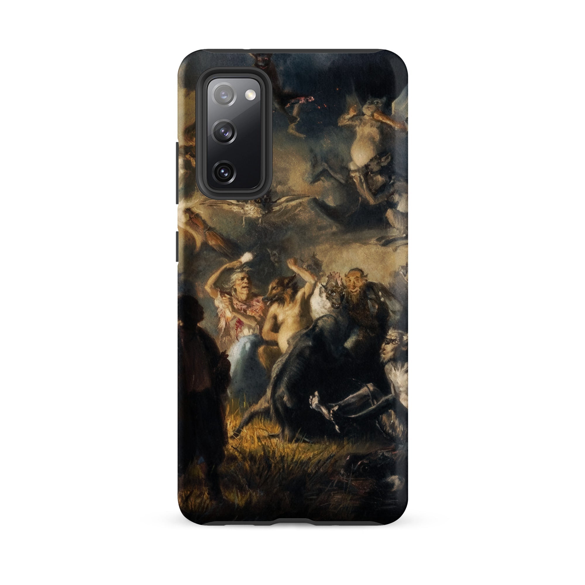 Night on Bald Mountain Illarion Pryanishnikov Samsung Case, Galaxy S20 Fe / Matte, Black Smartphone Case Classical Painting Print