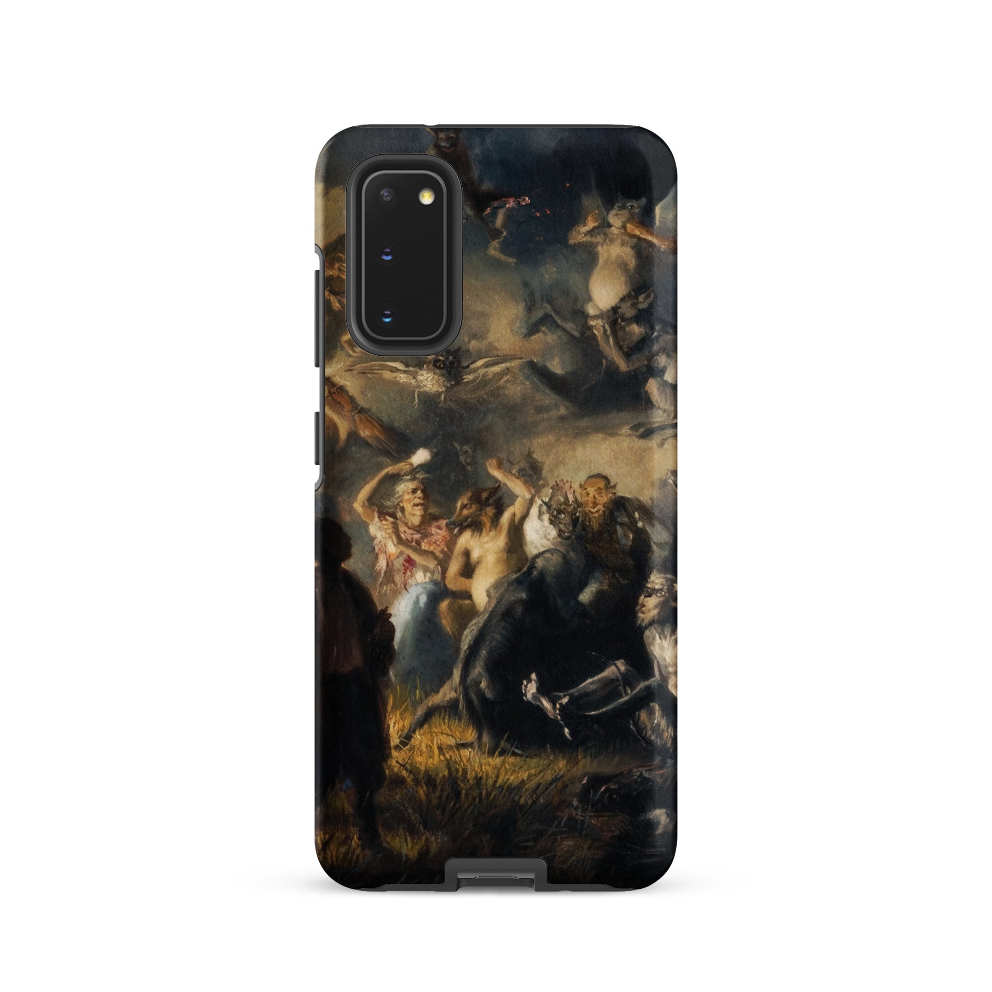Night on Bald Mountain Illarion Pryanishnikov Samsung Case, Galaxy S20 / Matte, Black Smartphone Case Classical Painting Chaotic Scene