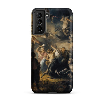 Night on Bald Mountain - Illarion Pryanishnikov Samsung Case, Galaxy S21 Plus / Matte, Smartphone Case Classical Painting Chaotic Scene