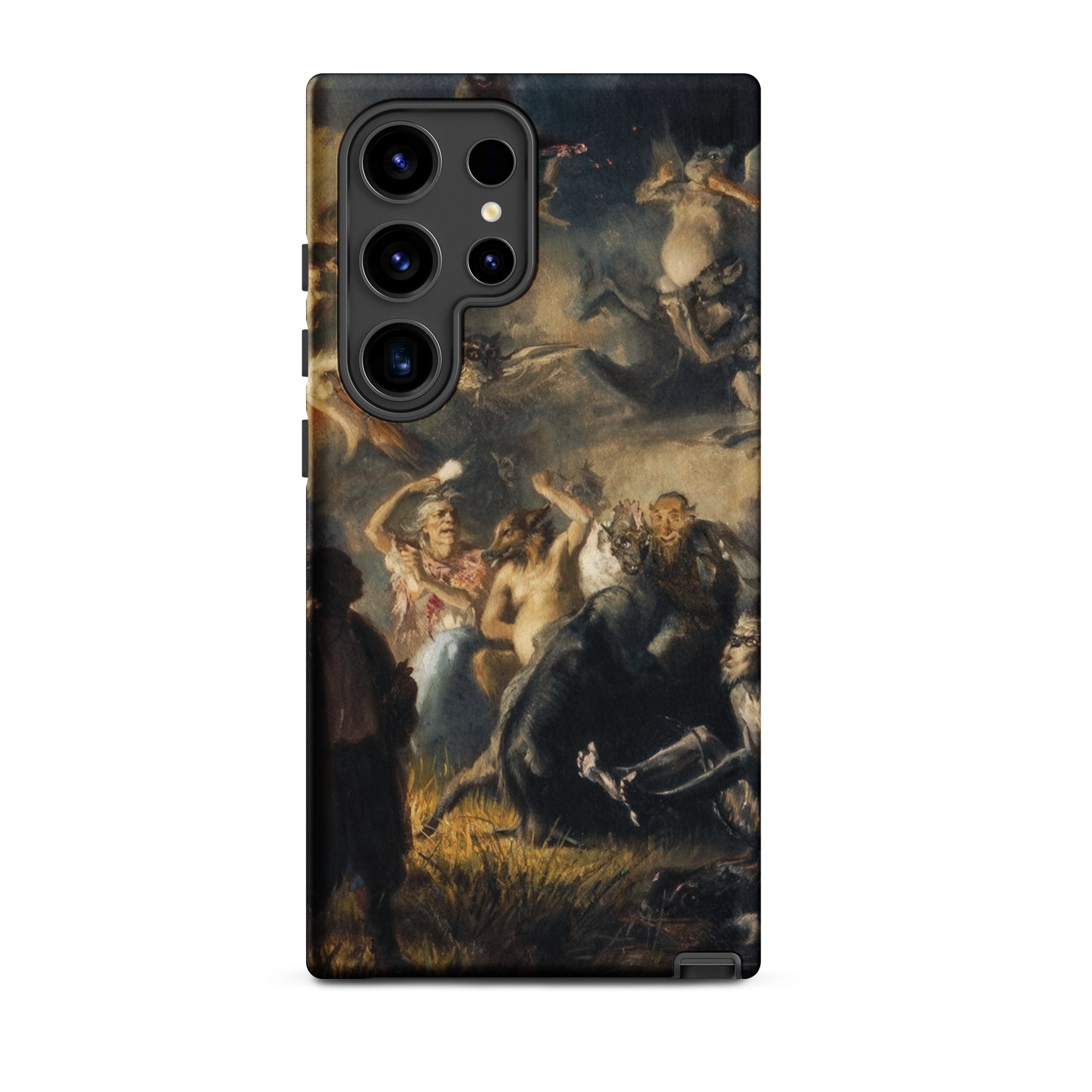 Night on Bald Mountain Illarion Pryanishnikov Samsung Case, Galaxy S24 Ultra / Matte, Black Smartphone Detailed Classical Painting