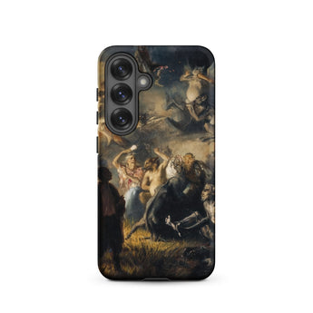 Night on Bald Mountain - Illarion Pryanishnikov Samsung Case, Galaxy S25 / Matte, Black Smartphone Case Classical Painting Print