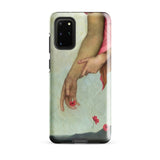 Night and Sleep - Evelyn De Morgan Samsung Case, Galaxy S20 Plus / Gloss, Smartphone Case Painted Two Arms Red Flowers
