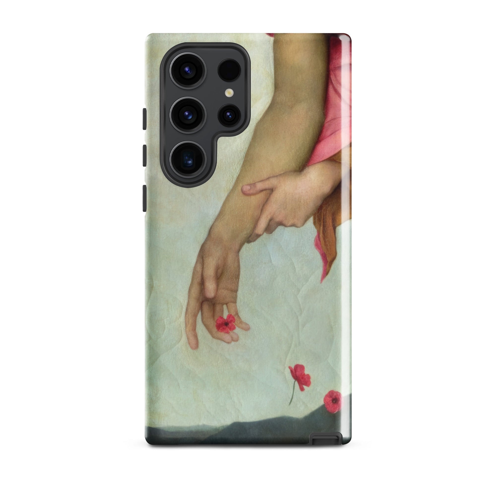 Night and Sleep Evelyn De Morgan Samsung Case, Galaxy S23 Ultra / Gloss, Phone Case Classical Art Design Two Arms Red