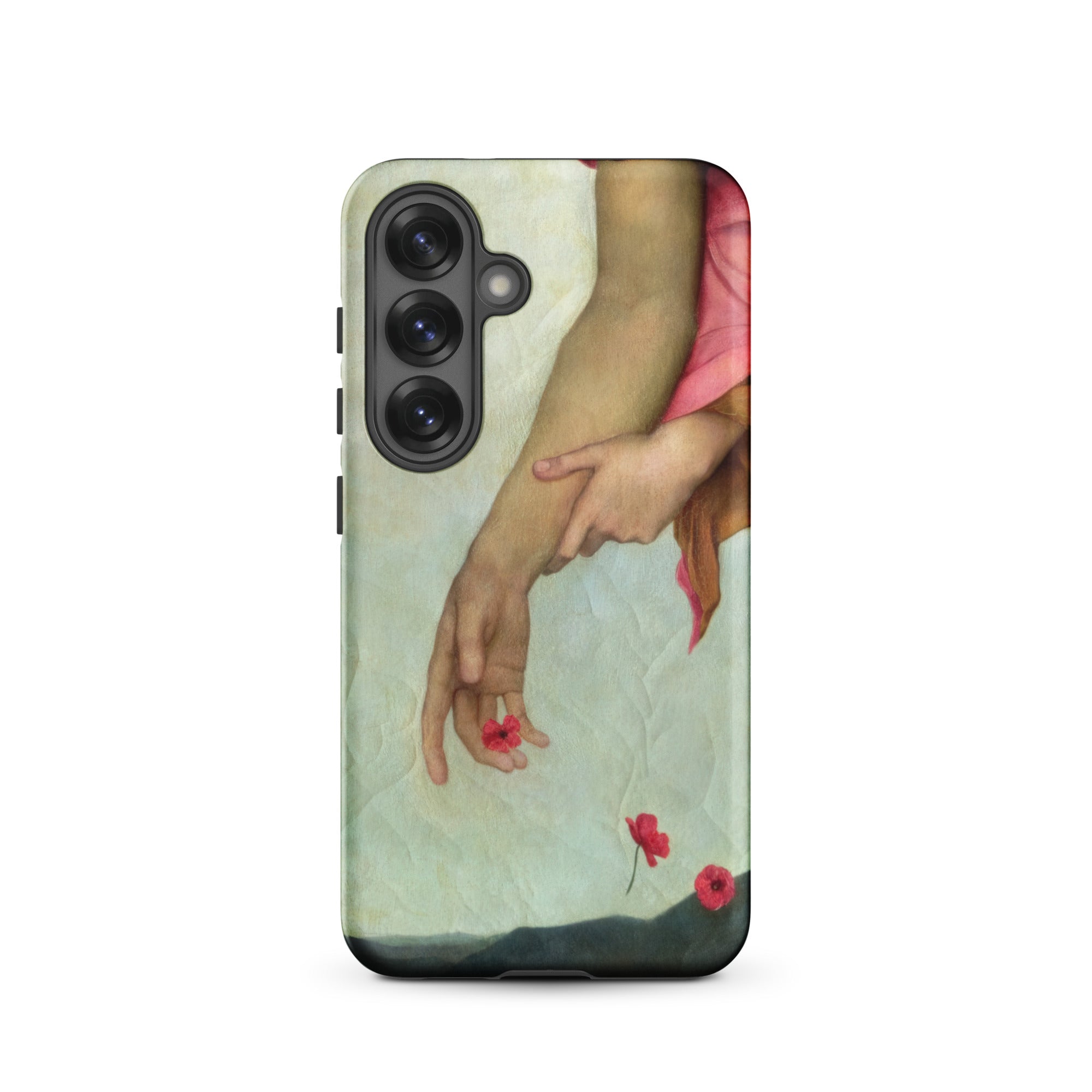 Night and Sleep Evelyn De Morgan Samsung Case, Galaxy S25 / Matte, Phone Case Classical Painting Two Arms Red Poppies