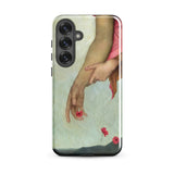 Night and Sleep - Evelyn De Morgan Samsung Case, Galaxy S25 Plus / Gloss, Smartphone Case Painting Two Arms Flowers