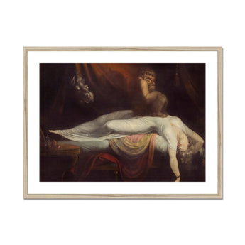 The Nightmare - Johann Heinrich Fussli Art Print, Framed Oil Painting Woman Tormented Demon
