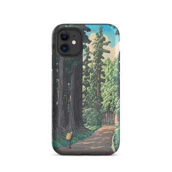 Nikko Gaido - Hasui Kawase Iphone Case, 11 / Matte, Iphone 12 Clear Case Vibrant Illustrated Forest Path