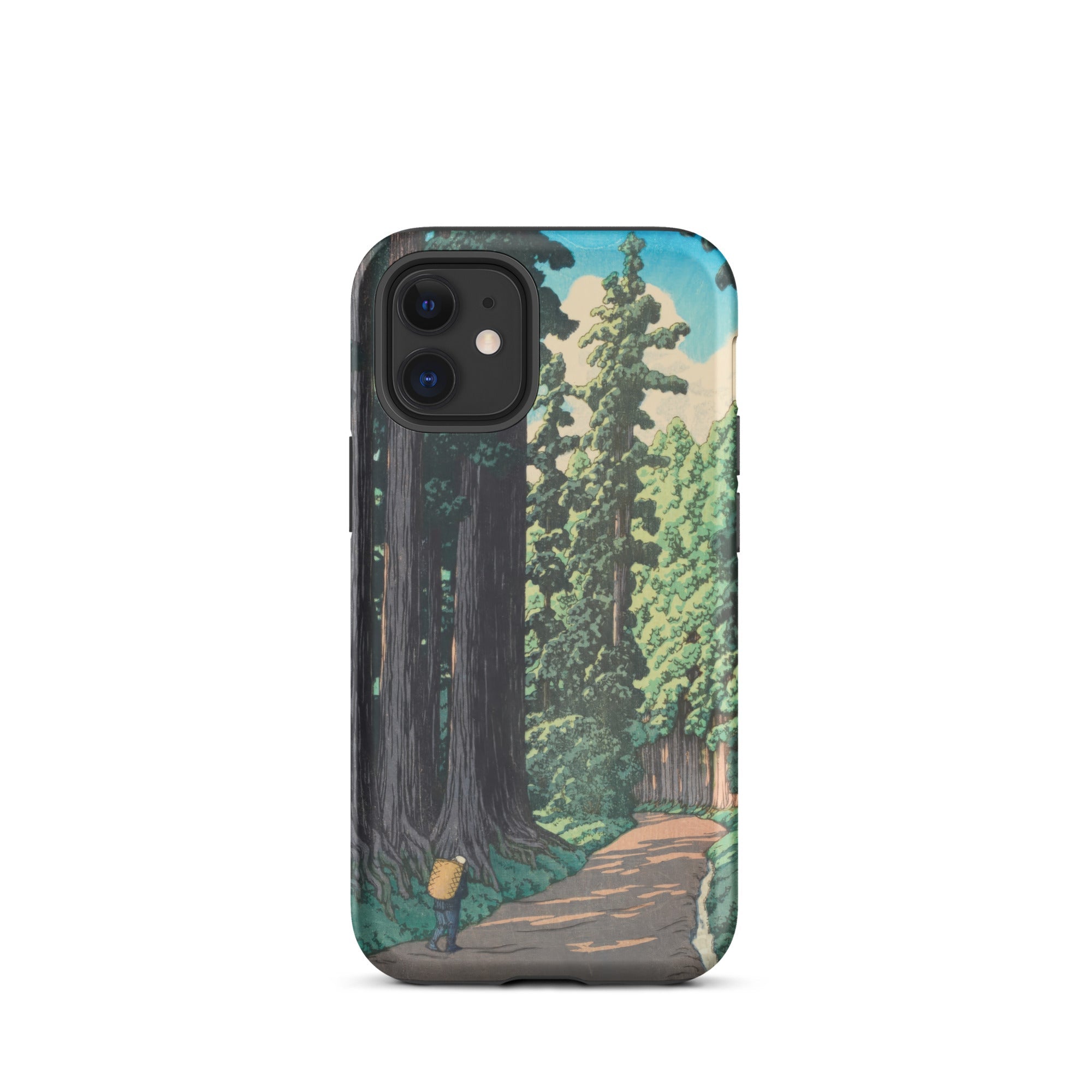 Nikko Gaido Hasui Kawase Iphone Case, 12 Mini / Matte, Iphone 13 Nature Themed Case Forest Path Person