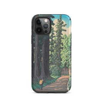 Nikko Gaido - Hasui Kawase Iphone Case, 12 Pro / Matte, Iphone Case Forest Path Design