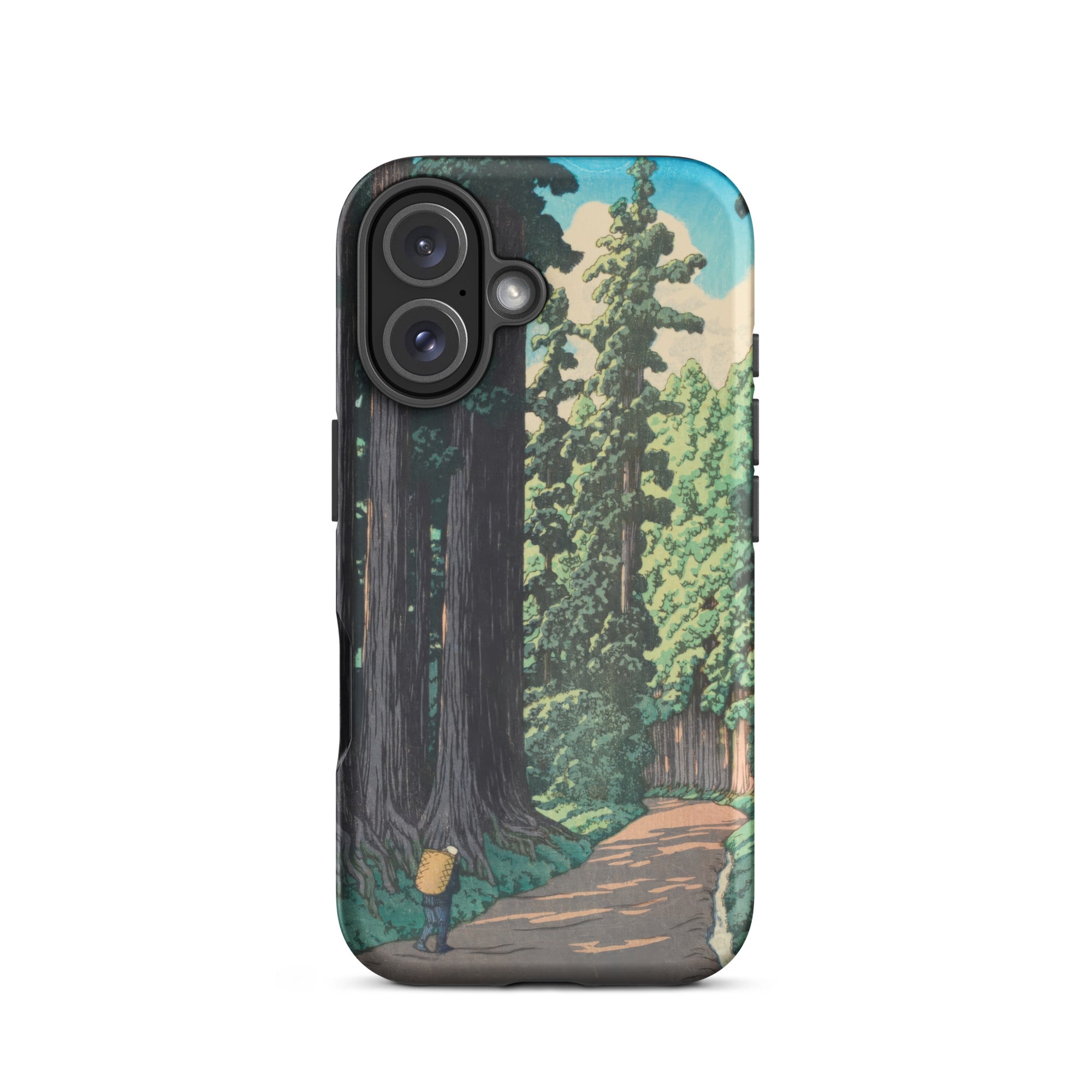 Nikko Gaido Hasui Kawase Iphone Case, 16 / Matte, Smartphone Case Japanese Style Forest Path Illustration