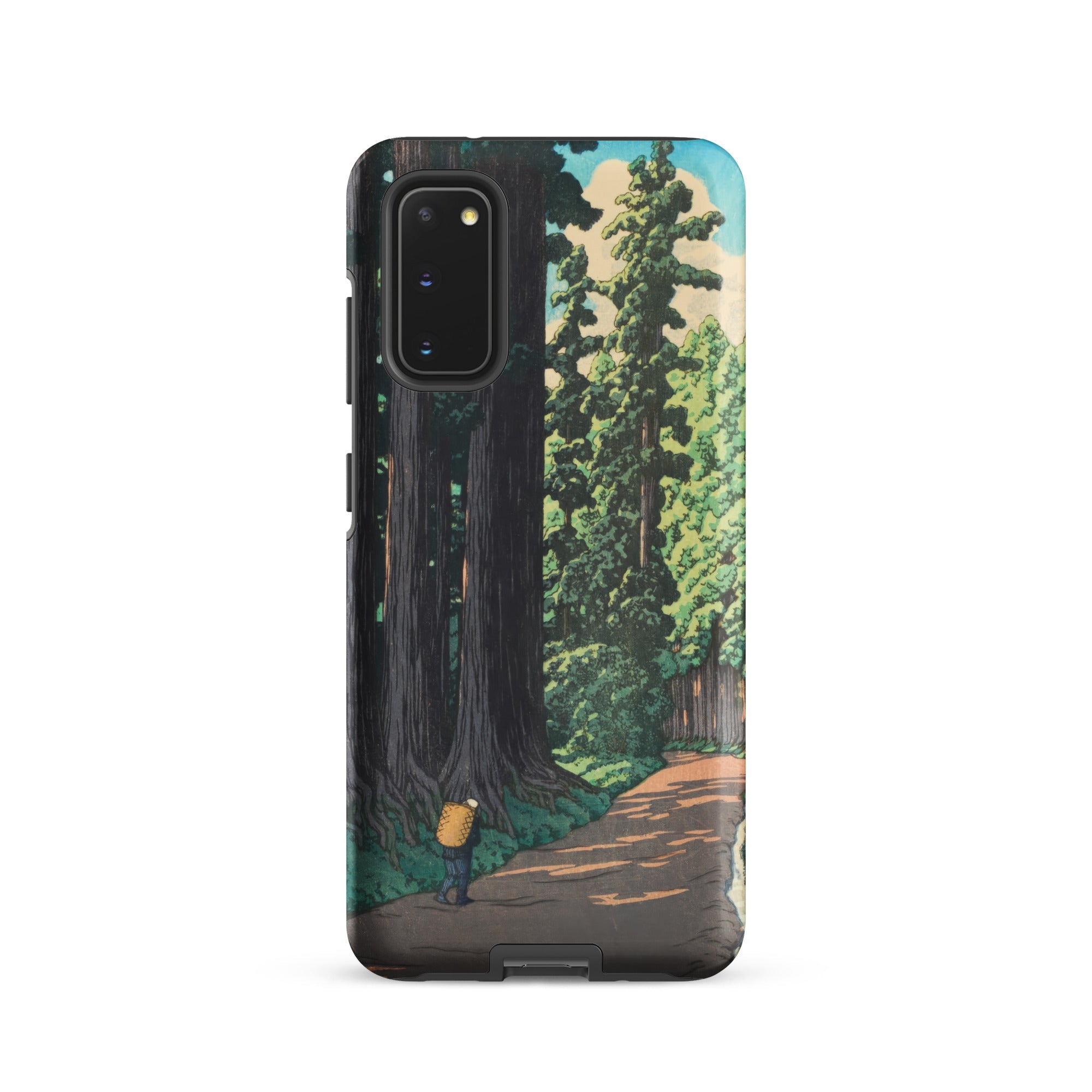 Nikko Gaido Hasui Kawase Samsung Case, Galaxy S20 / Matte, Smartphone Case Forest Scene Person Path