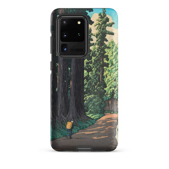 Nikko Gaido - Hasui Kawase Samsung Case, Galaxy S20 Ultra / Matte, Smartphone Case Forest Path Illustration