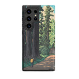 Nikko Gaido - Hasui Kawase Samsung Case, Galaxy S24 Ultra / Matte, Phone Case Forest Path Design