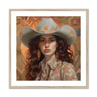 Nina - Femme Jewish Lesbian Cowgirl Art Print